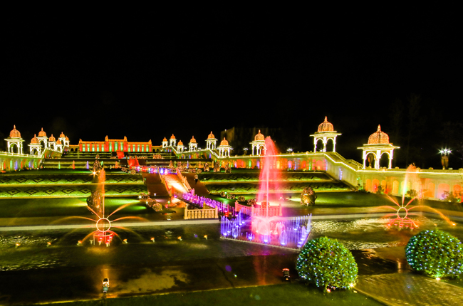 Magical glow gardens at Ramoji film city